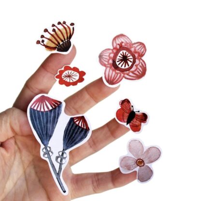 Stickerbogen Blumen – Bild 2