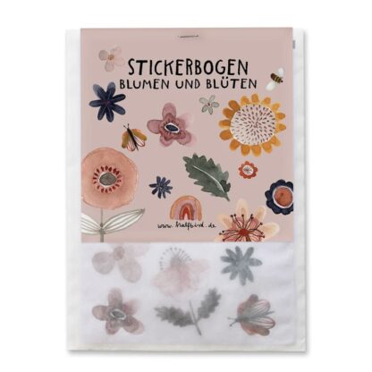 Stickerbogen Blumen