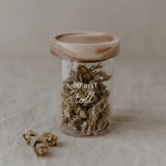 Eulenschnitt Mini Vorratsglas "Du bist toll"