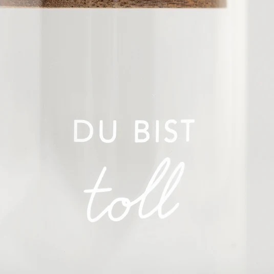 Eulenschnitt Mini Vorratsglas "Du bist toll" – Bild 2