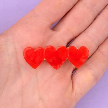 Coucou Suzette Mini Haarclip Hearts – Bild 5
