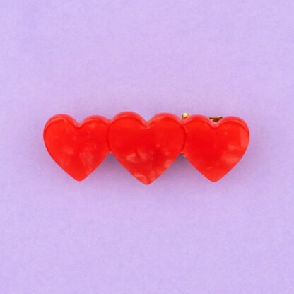 Coucou Suzette Mini Haarclip Hearts – Bild 2