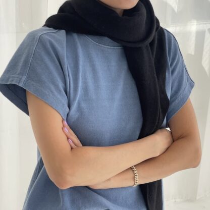 Le bon shoppe - Cashmere Shawl Black – Bild 2