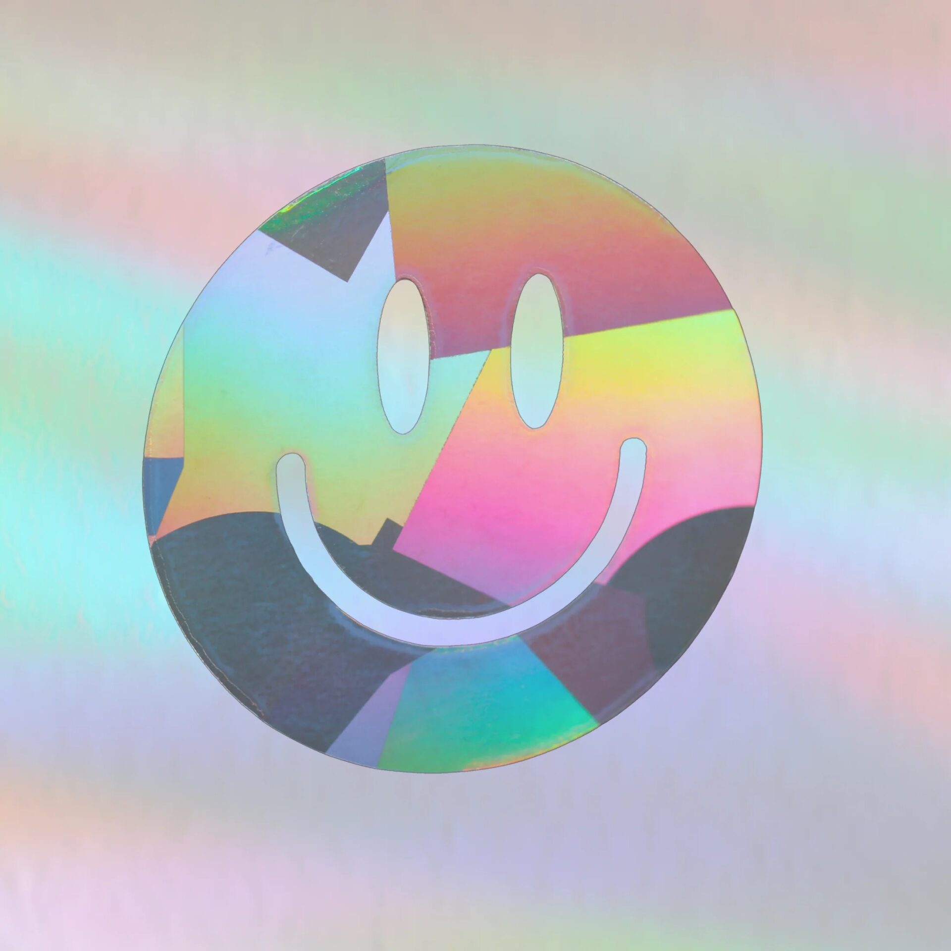 Regenbogensticker Smiley Mini