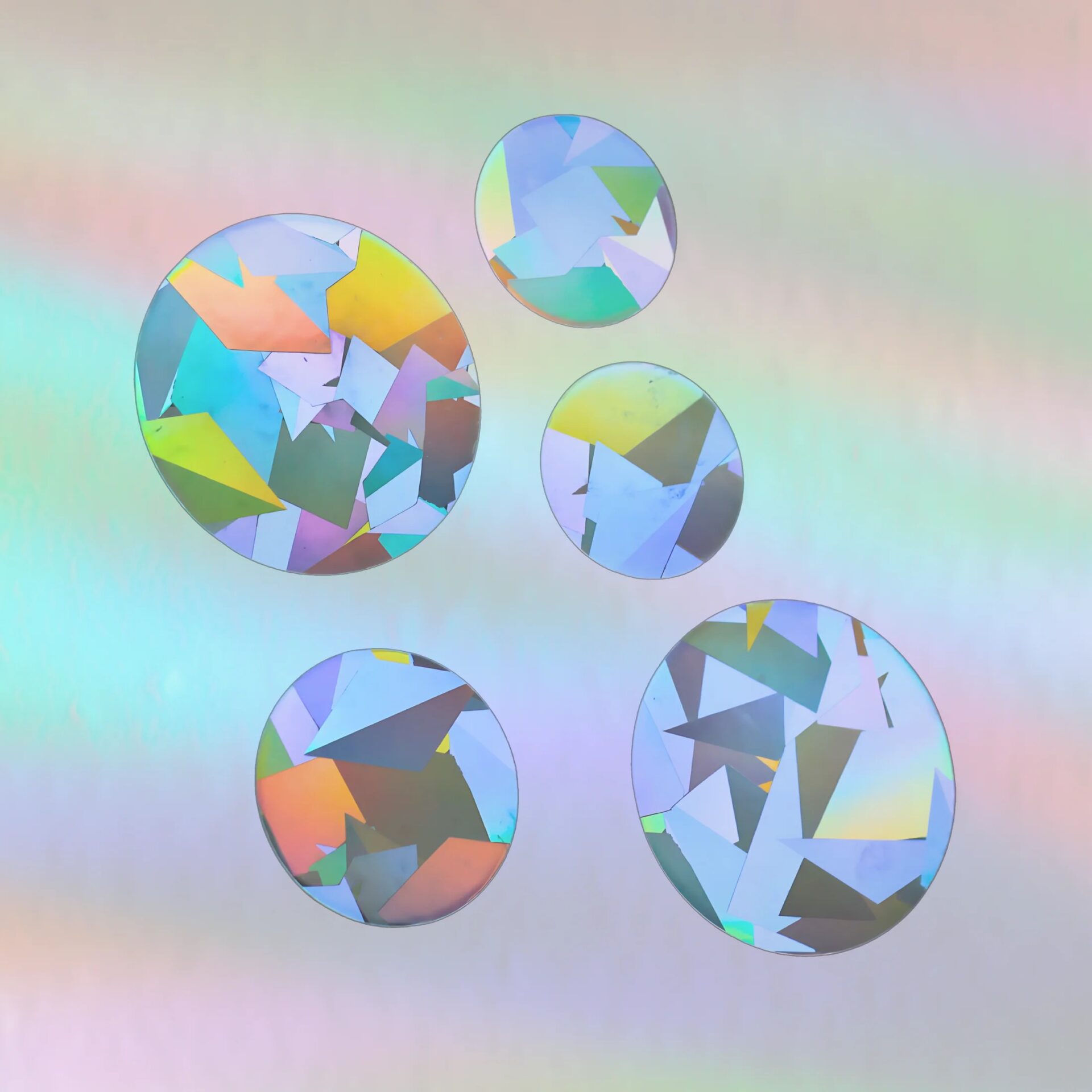 Regenbogensticker Kreise