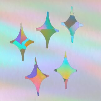 Regenbogensticker Funken