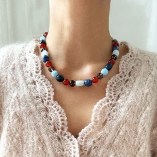 You are loved "Autumn Blues" Halskette