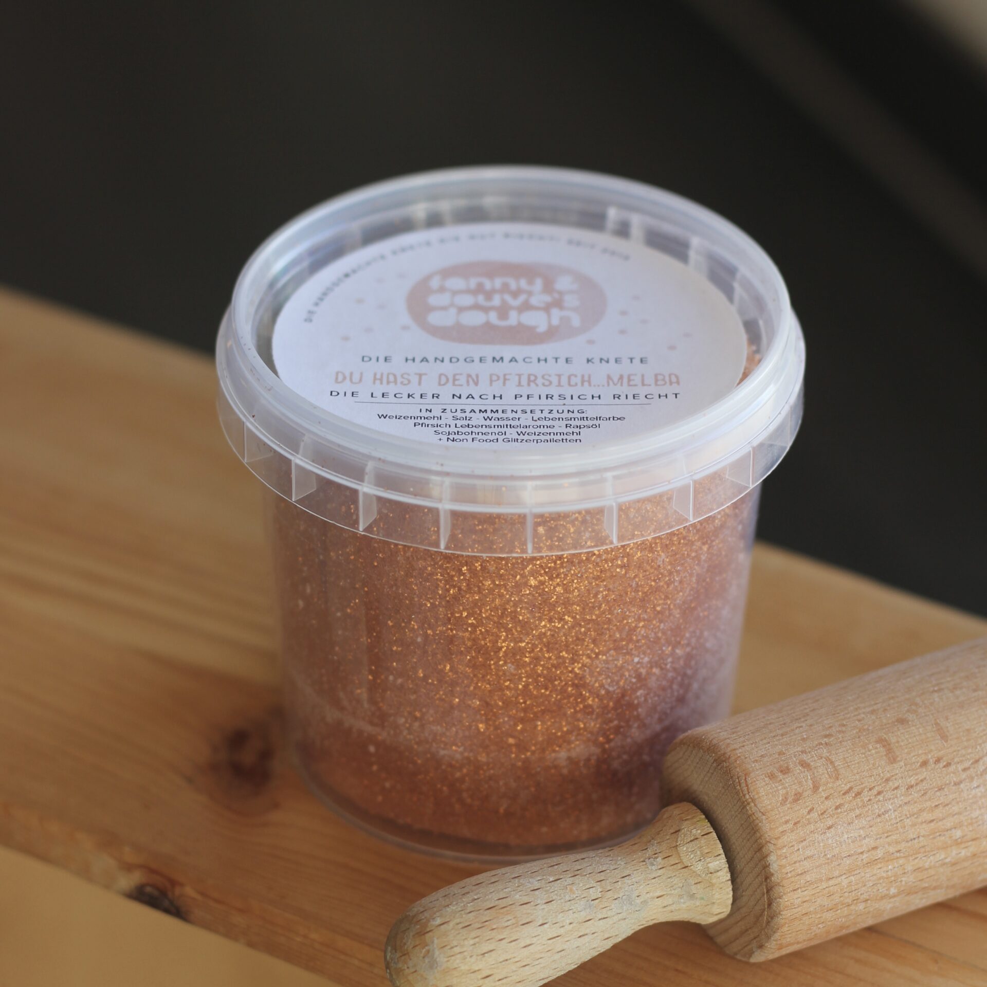 Fanny'n'Douve Knete PFIRSICH GLITZER