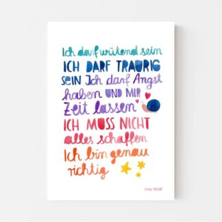 Poster A4 AFFIRMATION