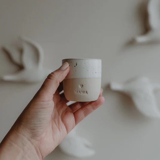 Eulenschnitt Espressobecher Mama