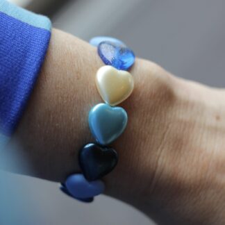 You are loved "Happy Heart Club" Armband BLUE EDITION