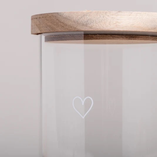 Eulenschnitt Vorratsglas "Herz" – Bild 3