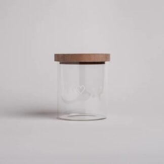 Eulenschnitt Vorratsglas "Herz"