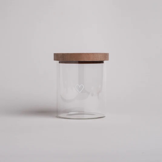 Eulenschnitt Vorratsglas "Herz"