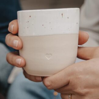 Eulenschnitt Becher Herz