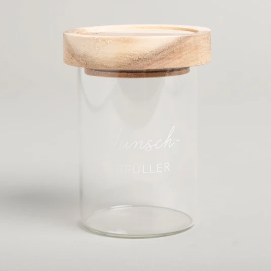 Eulenschnitt Mini Vorratsglas "Wunscherfüller" – Bild 5