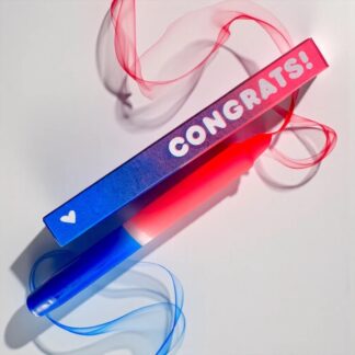 Pink Stories Kerze CONGRATS