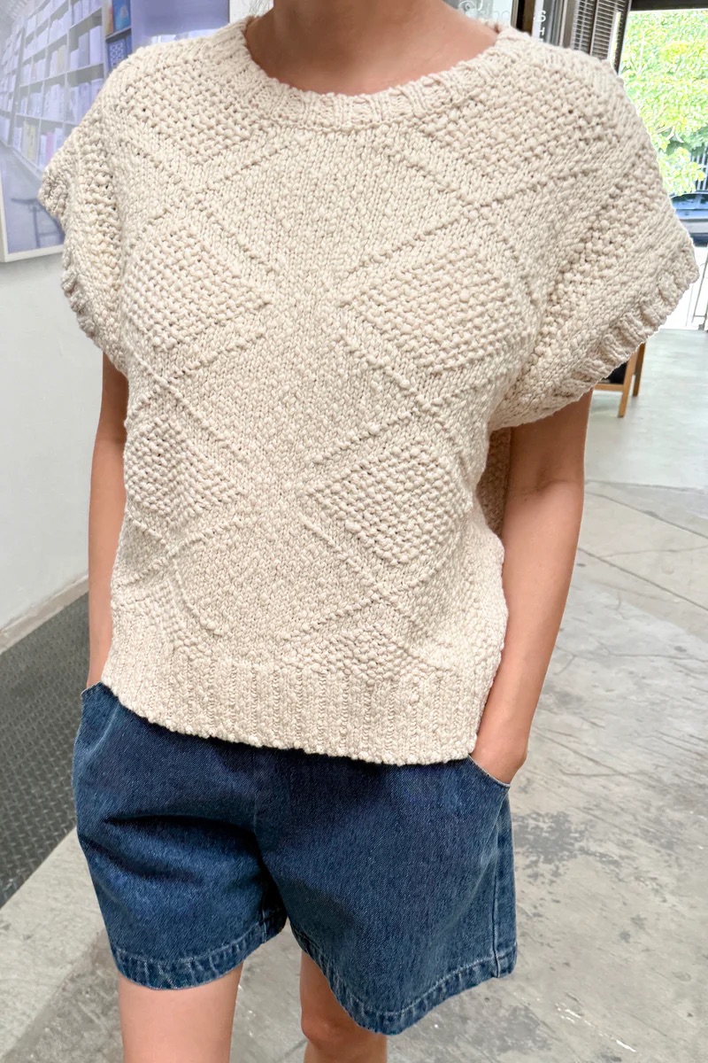 Le Bon Shoppe - Alden Cotton Sweater Naturel – Bild 3