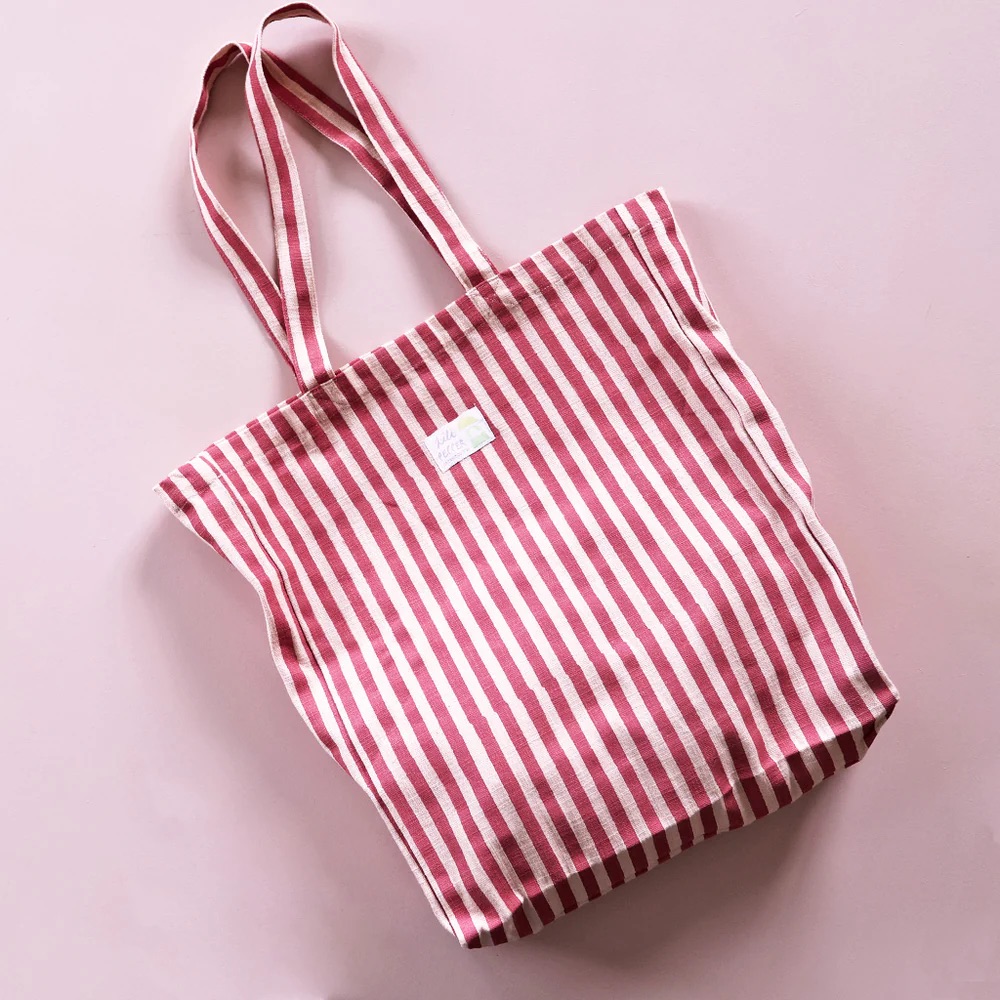 Lilipepper Handbedruckte Tote Bag Stripes